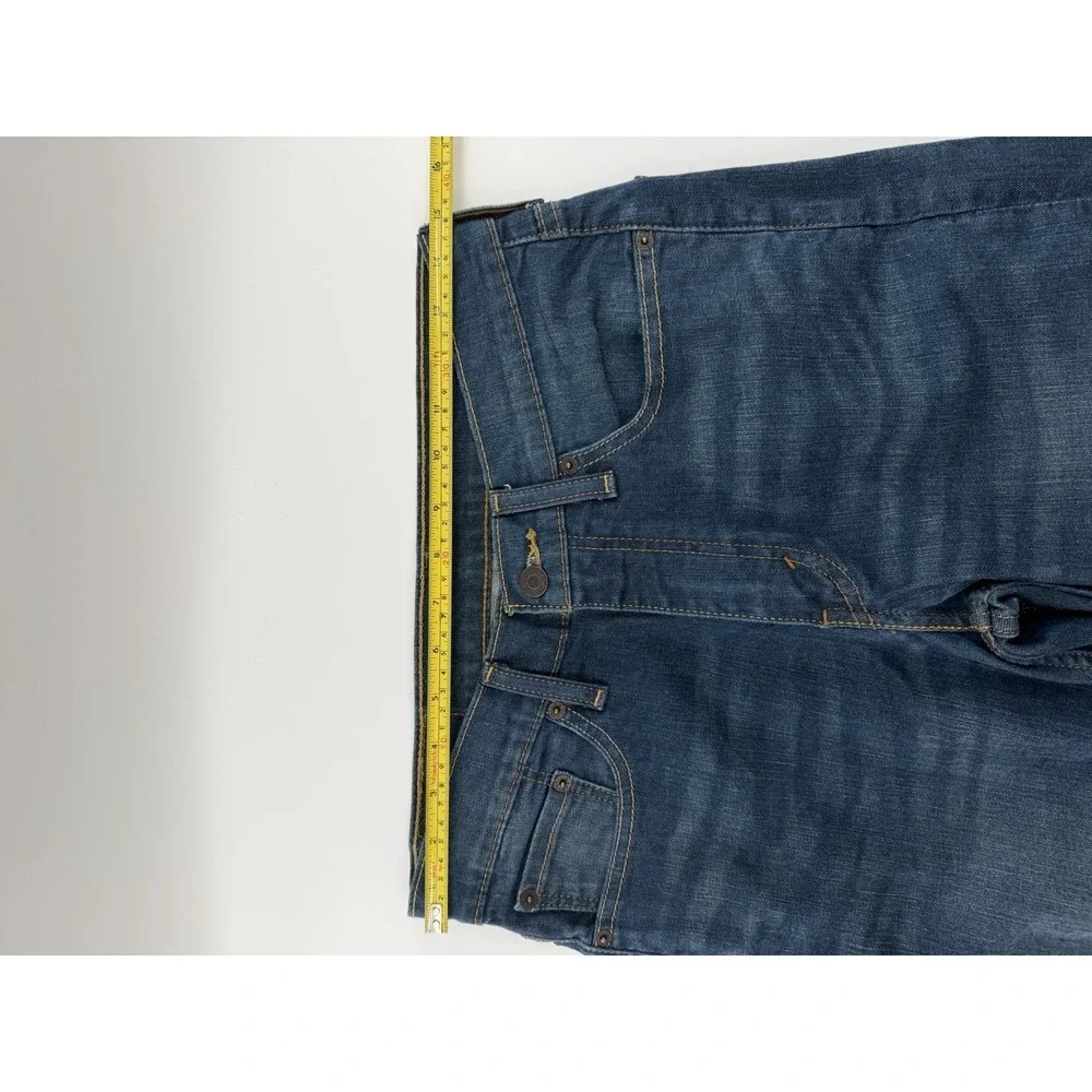 Levi's 514 Jeans Mens 30x32 Straight Fit Blue Denim Stretch Distressed Casual